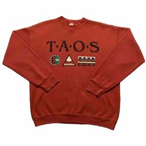 Vintage ‘92 Fruit of the Loom Taos New Mexico Crewneck Sweater, Made in U.S.A.
